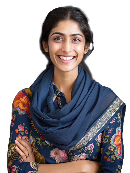 Happy student of Quantum Skill Institute